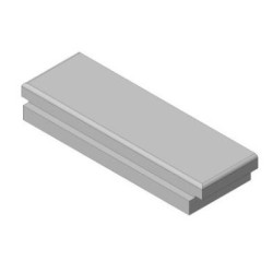 Šamotová deska spodní, zadní KV B 2G 66. 50. 01 (B) 